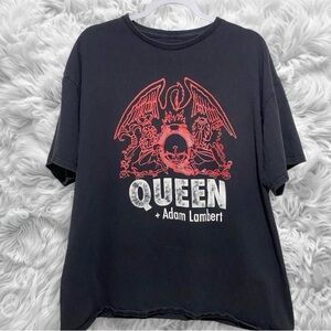 Queen + Adam Lambert Black T-Shirt